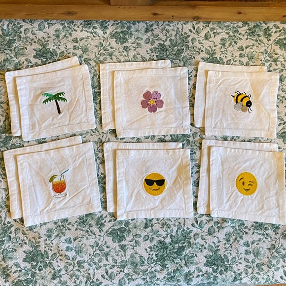 House Of Pom Dining House Of Pom 2 Piece Cocktail Napkin Set Poshmark